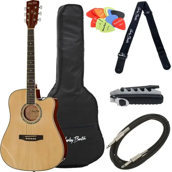 Preiswert Harley Benton D-120CE NT Bundle