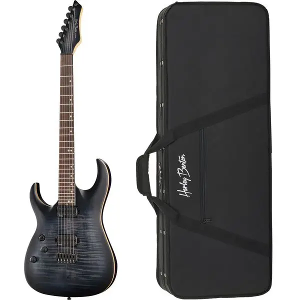 Preis Gesenkt Harley Benton Amarok 6 LH BKNT Flame Bundle