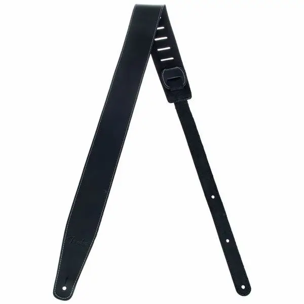 Fender Broken-in Leather Strap Black Heißes Angebot