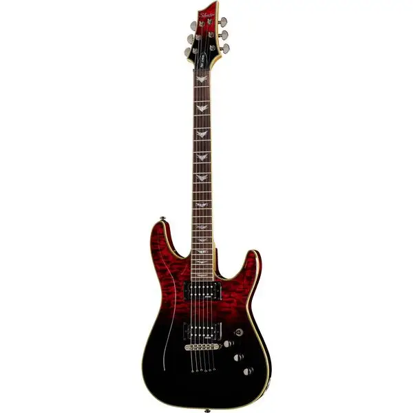 Zertifiziert Schecter Omen Extreme 6 Blood Burst