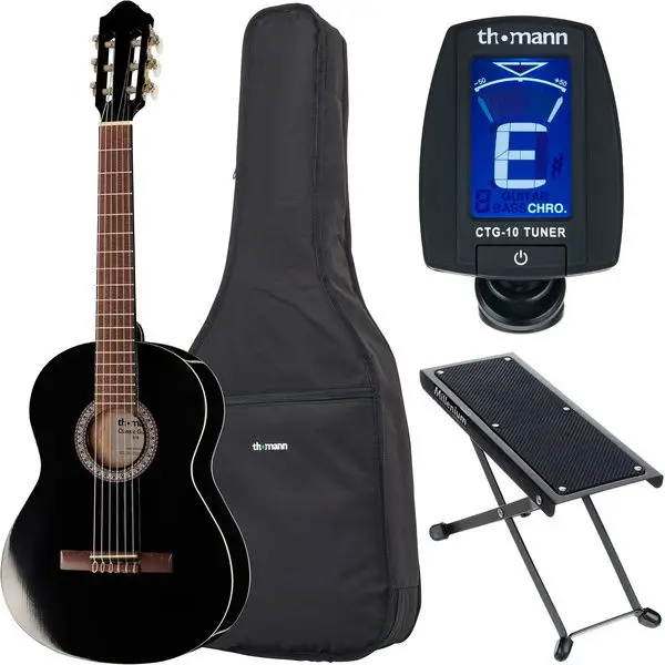 Thomann Classic Guitar 3/4 Blac Bundle Versand Am Gleichen Tag